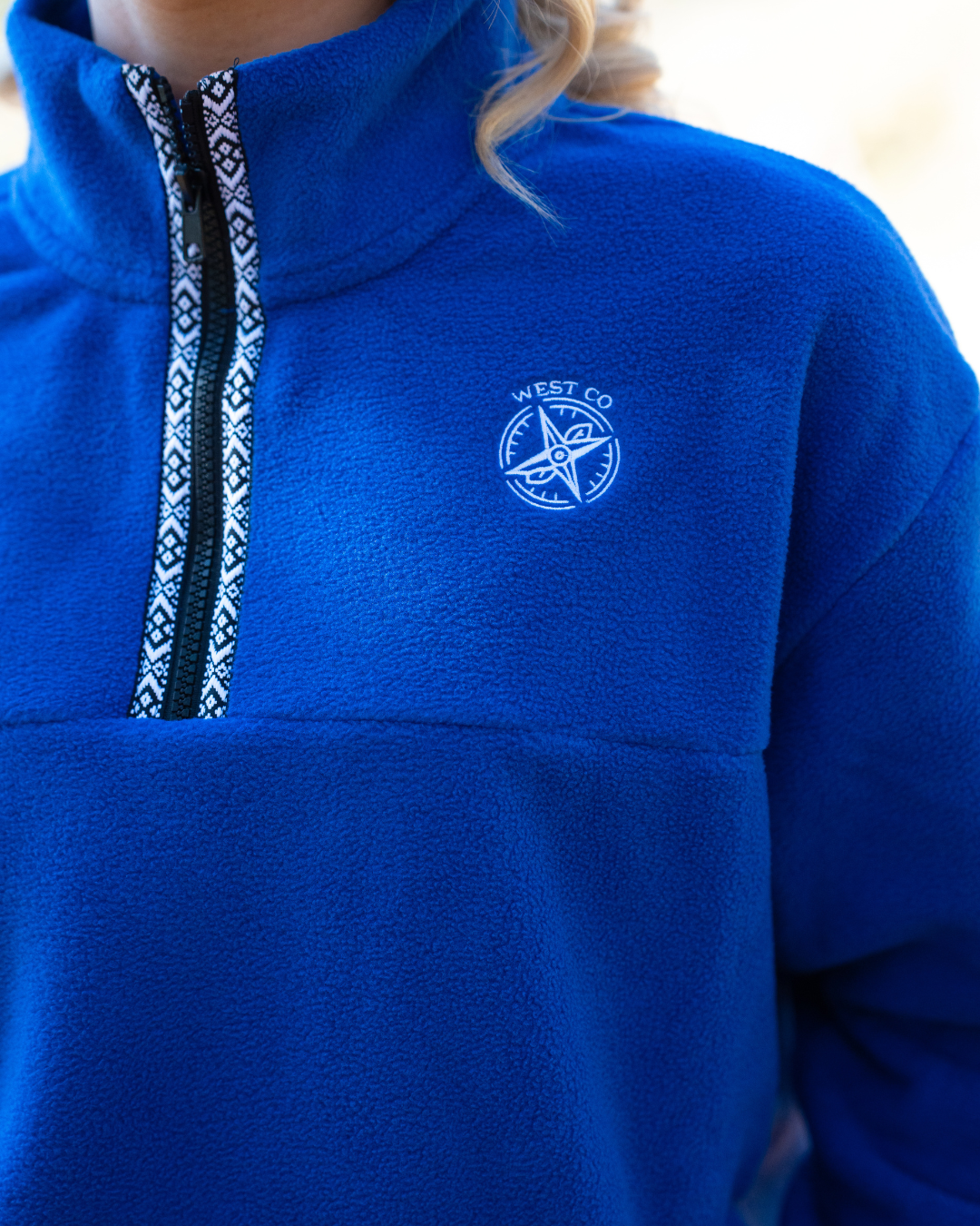 Nomad Quarter Zip Fleece in Royal Blue