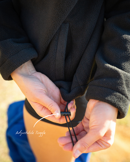 Nomad Quarter Zip Fleece in Jet Black